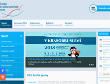 Tablet Screenshot of czechskating.org
